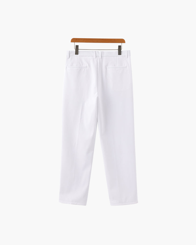 Enzo | Pantalones de traje de cintura alta y pierna ancha