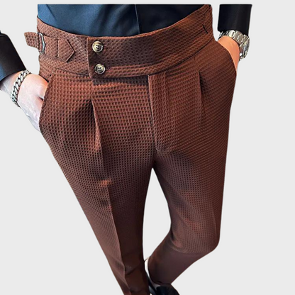 Noah | Pantalón de cuadros para hombre de tiro alto