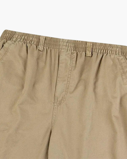 Ryan | Pantalones de algodón de corte recto con cintura elástica