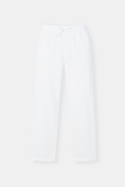Luca | Pantalones de chándal blancos para hombre con cordón