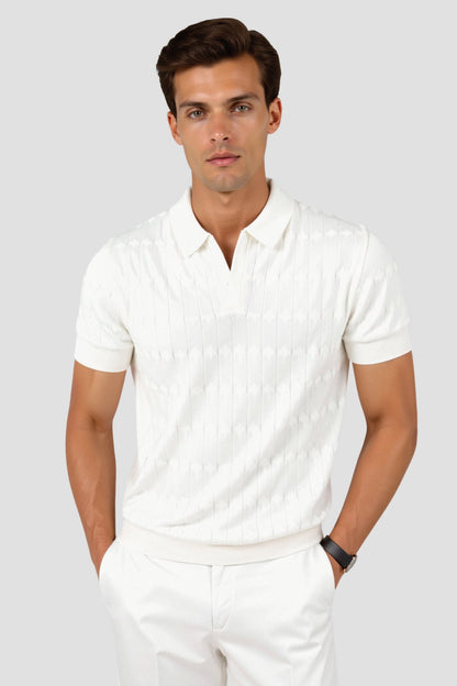 Camisa Polo para Hombre en Blanco – Clásica y Elegante