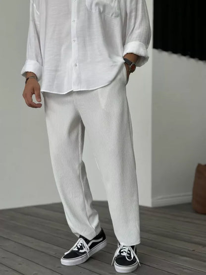 Don | Pantalón moderno con textura de canalé
