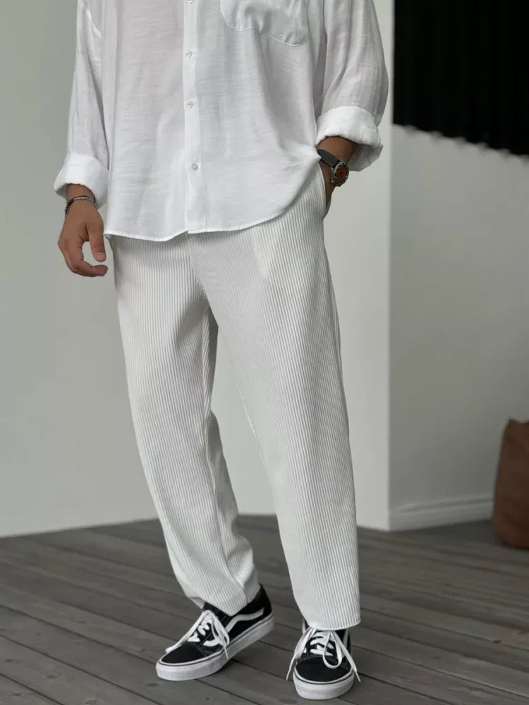 Don | Pantalón moderno con textura de canalé