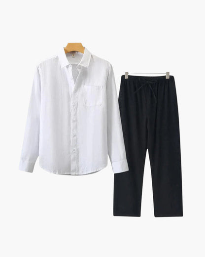 Easton | Conjunto veraniego de lino de 3 piezas con estilo