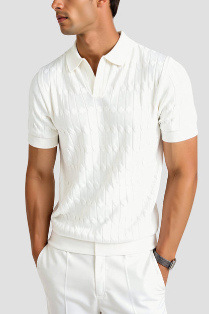 Camisa Polo para Hombre en Blanco – Clásica y Elegante
