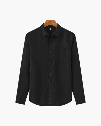 Kai | Camisa de lino de manga larga ligera para hombres en verano