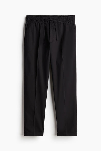 Francesco | Pantalón Chino para Hombre en Negro con Cordón