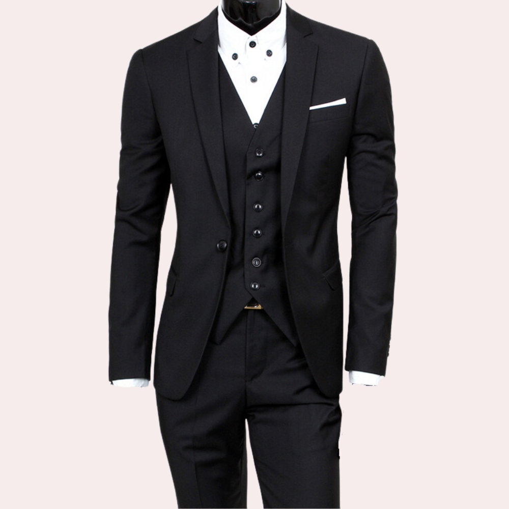 Slim Fit Men's Suit for Wedding Guests | 3-Piece