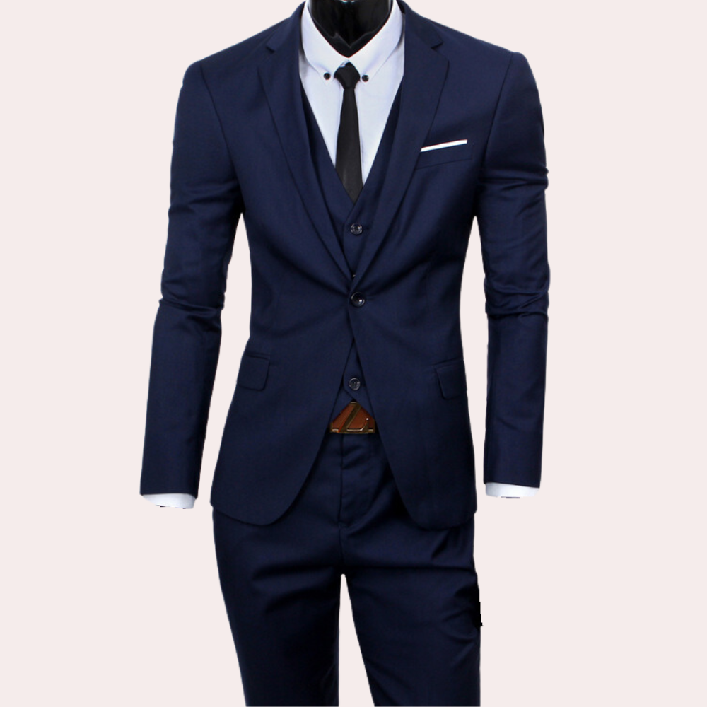 Slim Fit Men's Suit for Wedding Guests | 3-Piece