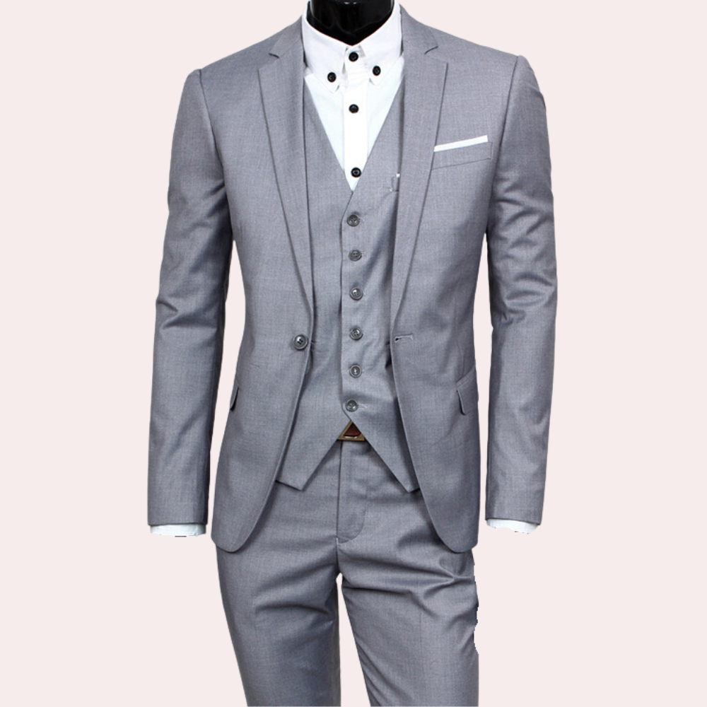 Slim Fit Men's Suit for Wedding Guests | 3-Piece