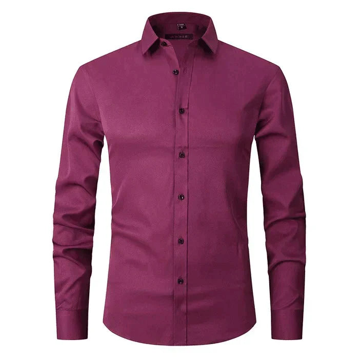 Braony | Camisa de manga larga clásica para hombre con corte moderno Slim-Fit