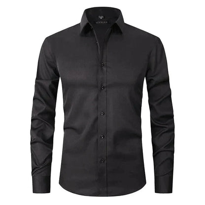 Braony | Camisa de manga larga clásica para hombre con corte moderno Slim-Fit