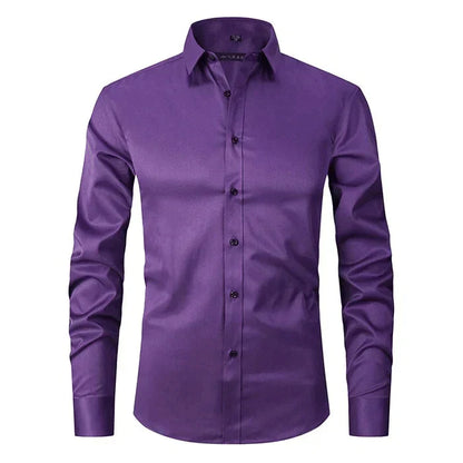 Braony | Camisa de manga larga clásica para hombre con corte moderno Slim-Fit
