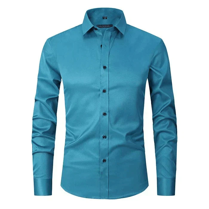 Braony | Camisa de manga larga clásica para hombre con corte moderno Slim-Fit