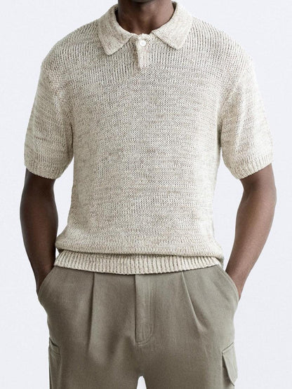 Pólo de punto casual con estilo vintage
