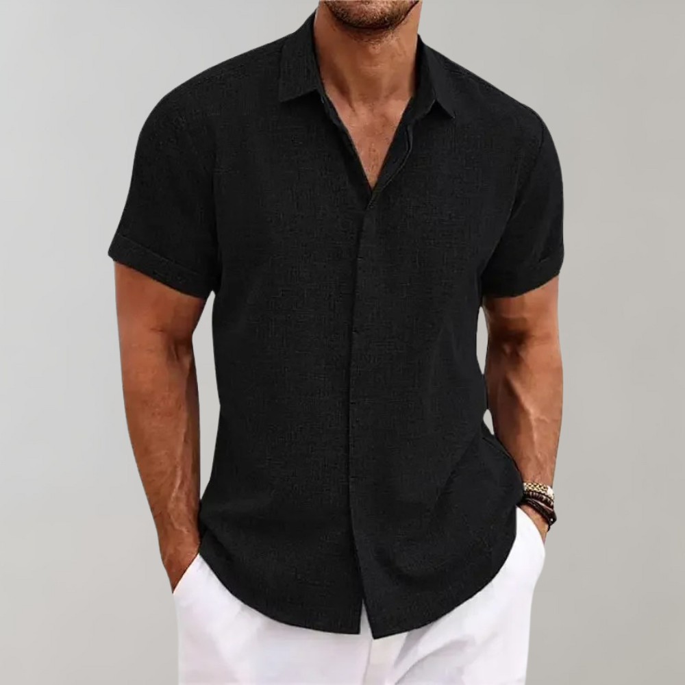 Elijah | Camisa de Verano Estilo Casual de Manga Corta