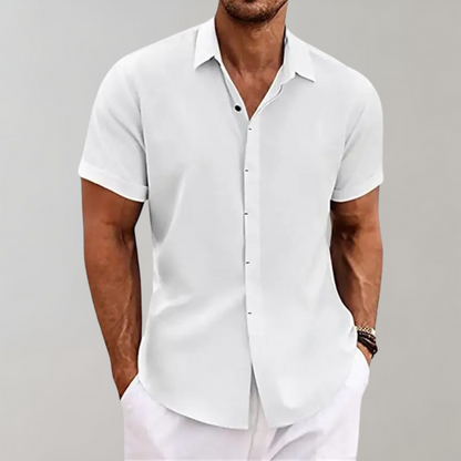 Oliver | Camisa de lino ligera de manga corta