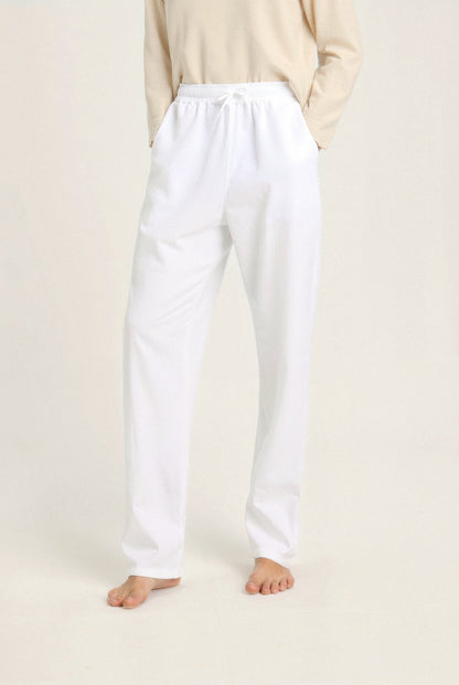 Pantalones de lounge para hombre en blanco – Comodidad y minimalismo