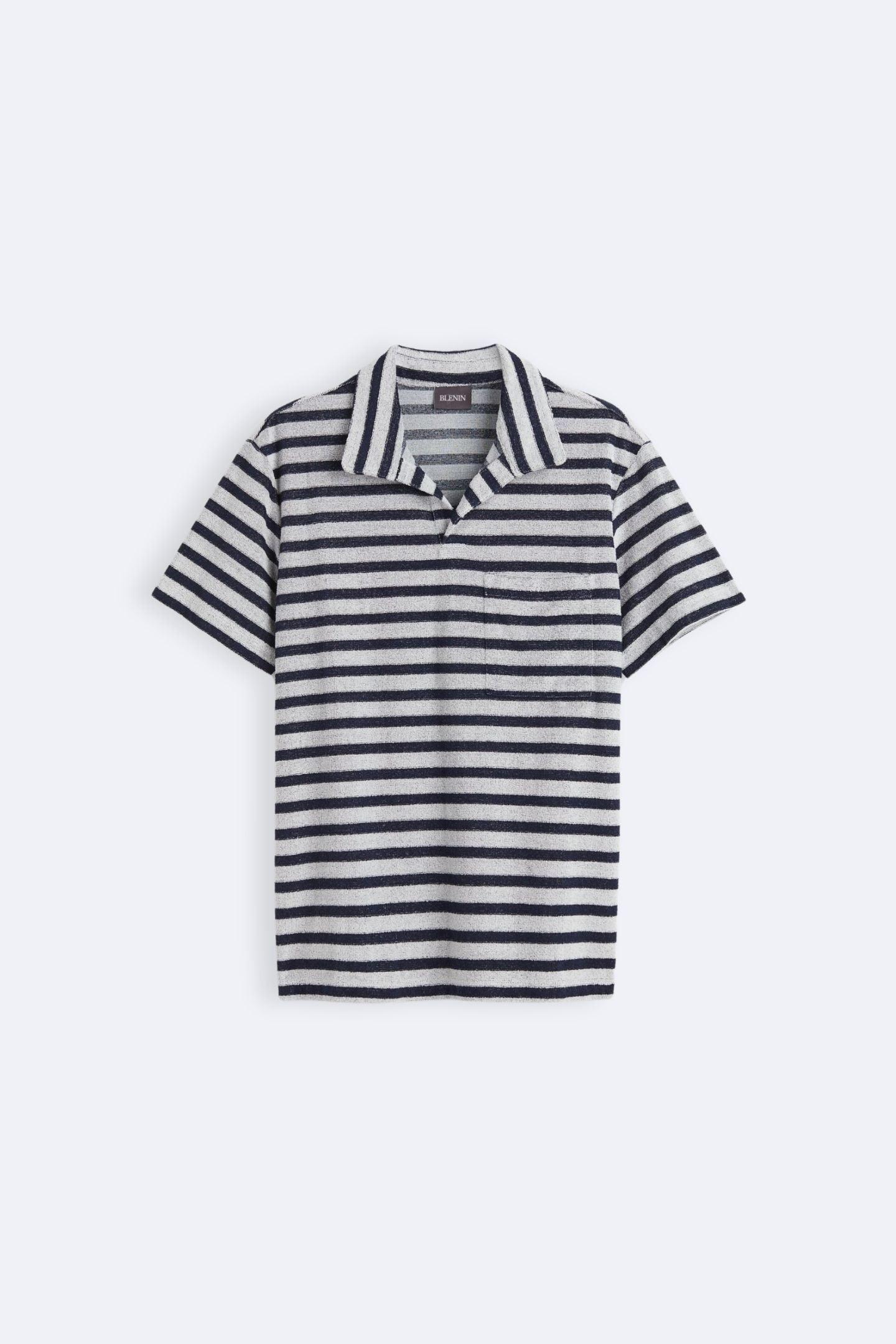 Camisa Polo de Punto a Rayas | Elegancia Marítima con un Toque Moderno