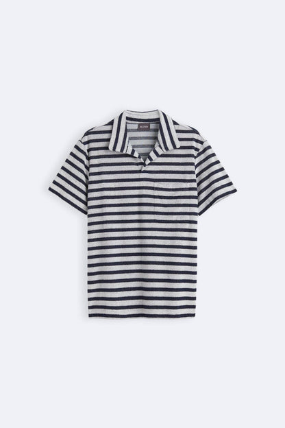 Camisa Polo de Punto a Rayas | Elegancia Marítima con un Toque Moderno
