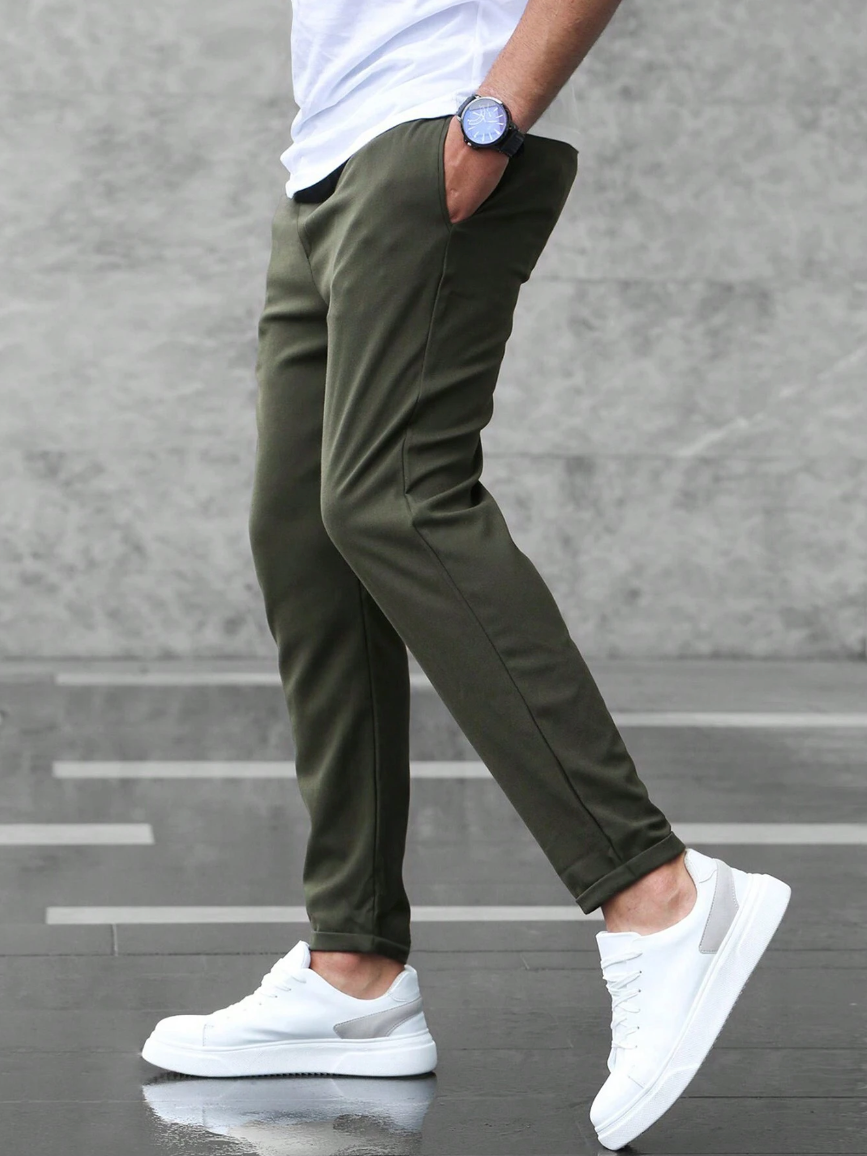 Atlden | Pantalones Jogger Slim Fit con Cuerda