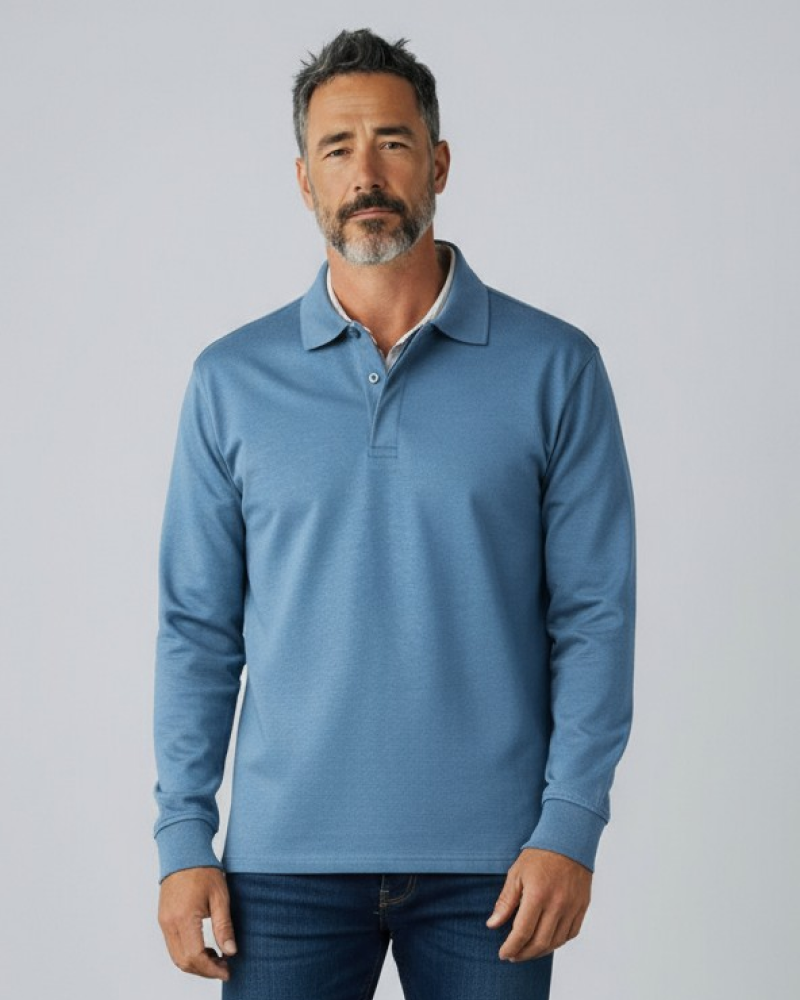 MARCONELLI | LUXURY POLO WITH LONG SLEEVES