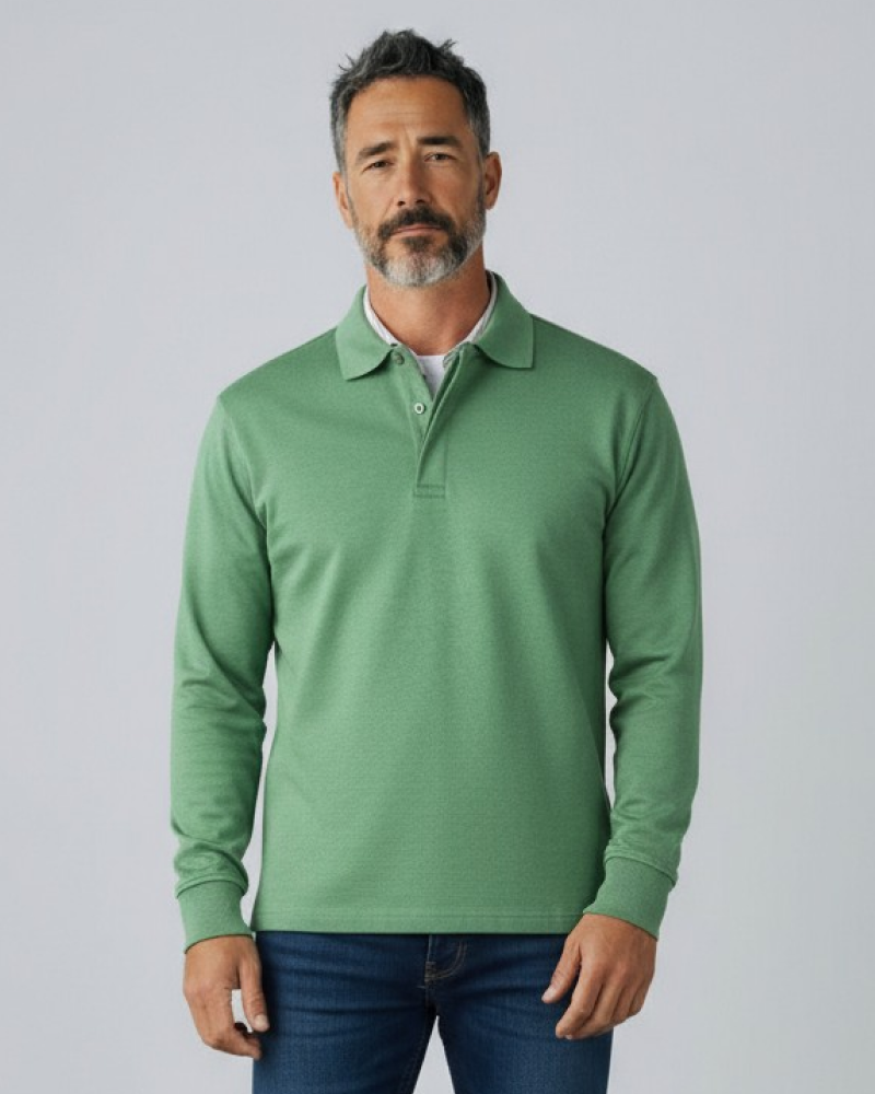 MARCONELLI | LUXURY POLO WITH LONG SLEEVES