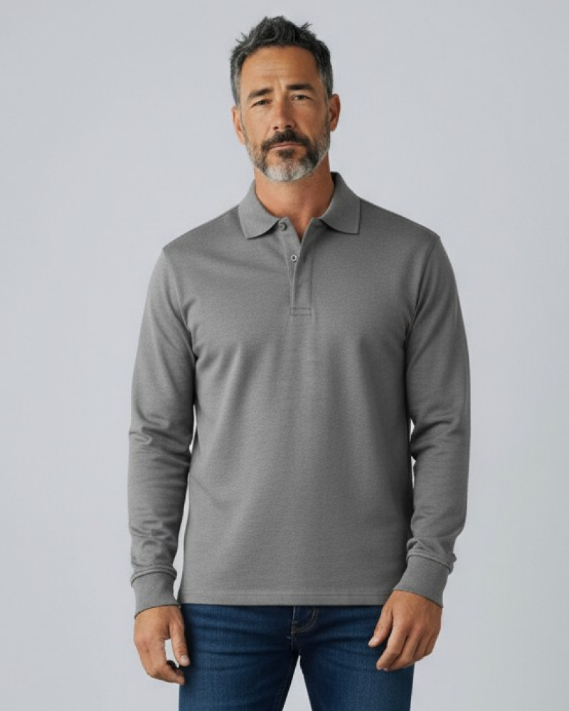 MARCONELLI | LUXURY POLO WITH LONG SLEEVES