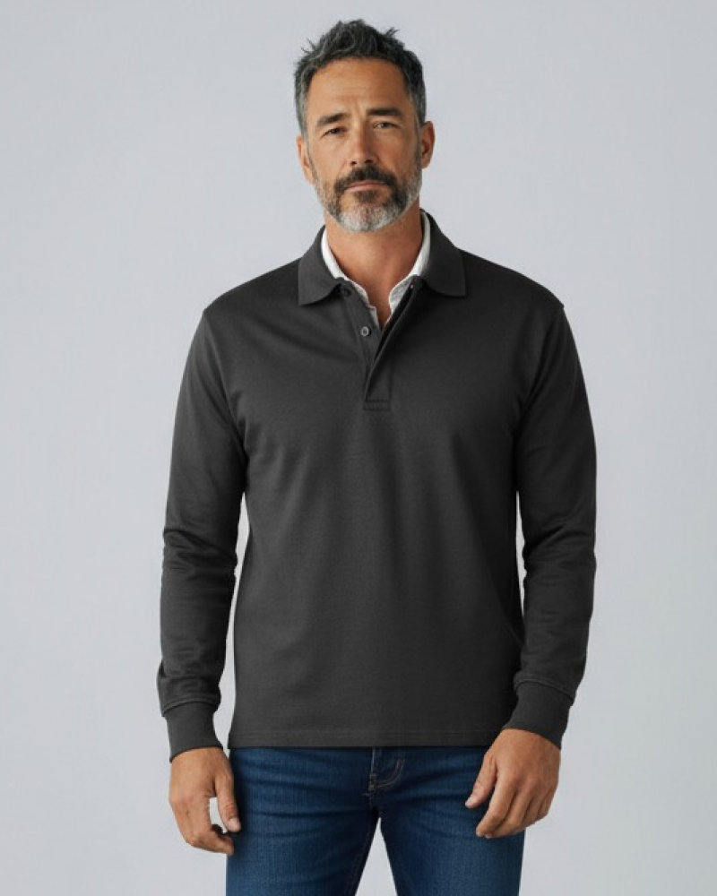 MARCONELLI | LUXURY POLO WITH LONG SLEEVES