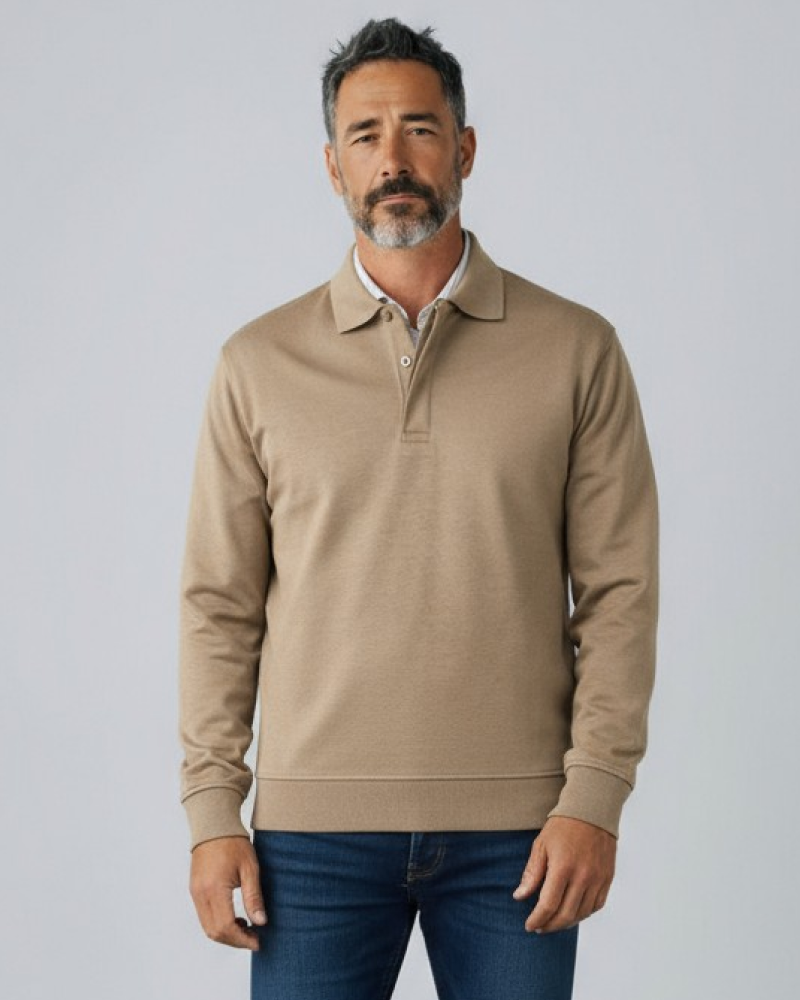MARCONELLI | LUXURY POLO WITH LONG SLEEVES