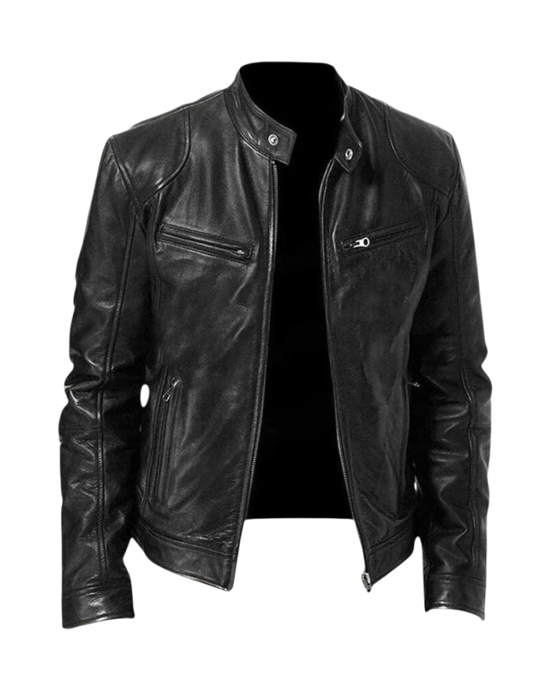 Marc - Elegant and Versatile Men's Leather Jacket