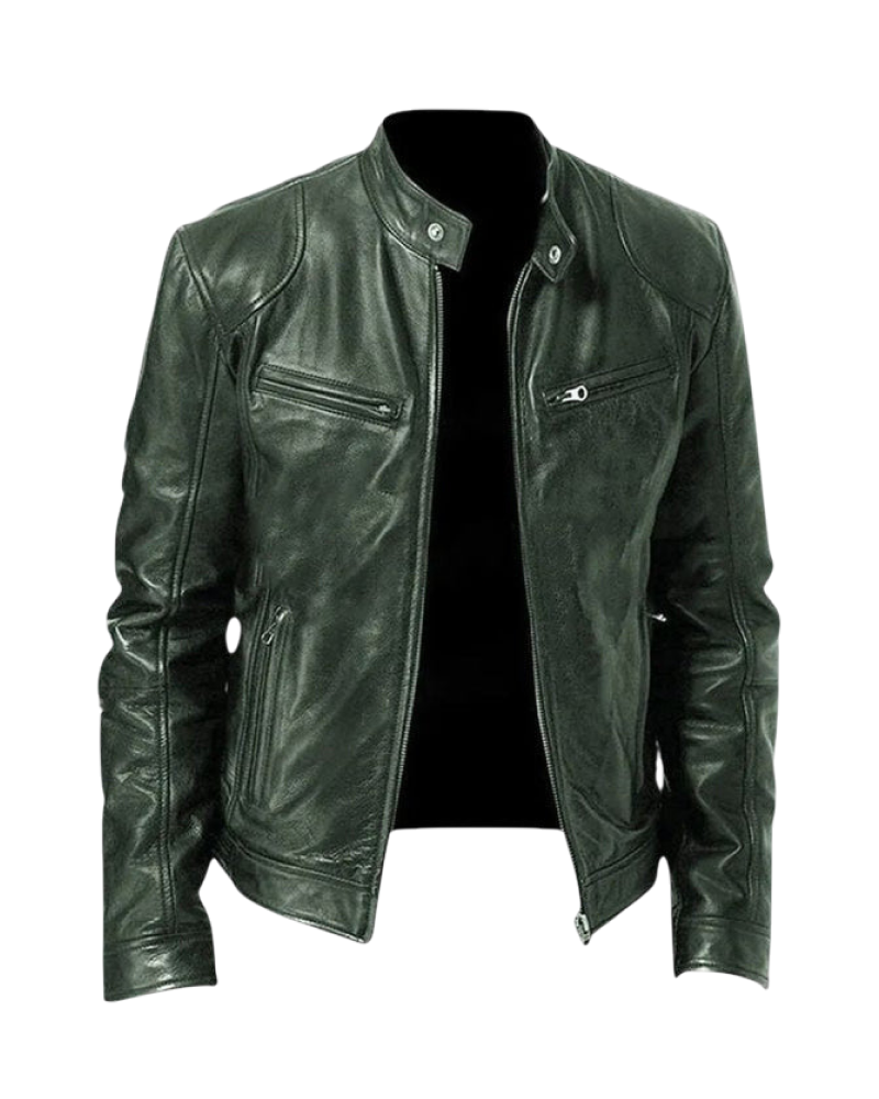 Marc - Elegant and Versatile Men's Leather Jacket