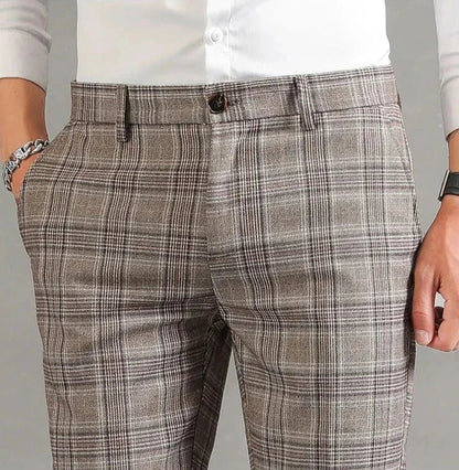 Niklas | Pantalones de hombre a cuadros Confort transpirable ajuste perfecto