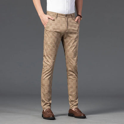 Richard | Pantalones a Medida para Hombre, Elegantes Pantalones de Cuadros Slim Fit