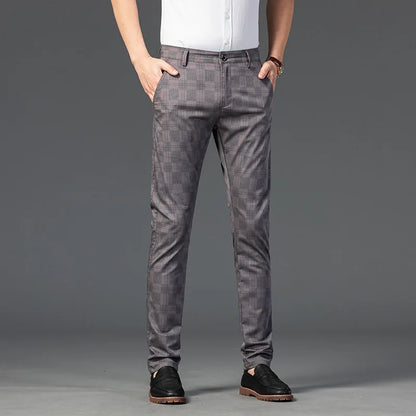 Richard | Pantalones a Medida para Hombre, Elegantes Pantalones de Cuadros Slim Fit