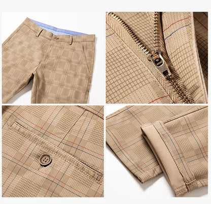 Richard | Pantalones a Medida para Hombre, Elegantes Pantalones de Cuadros Slim Fit
