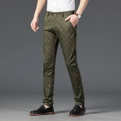 Richard | Pantalones a Medida para Hombre, Elegantes Pantalones de Cuadros Slim Fit