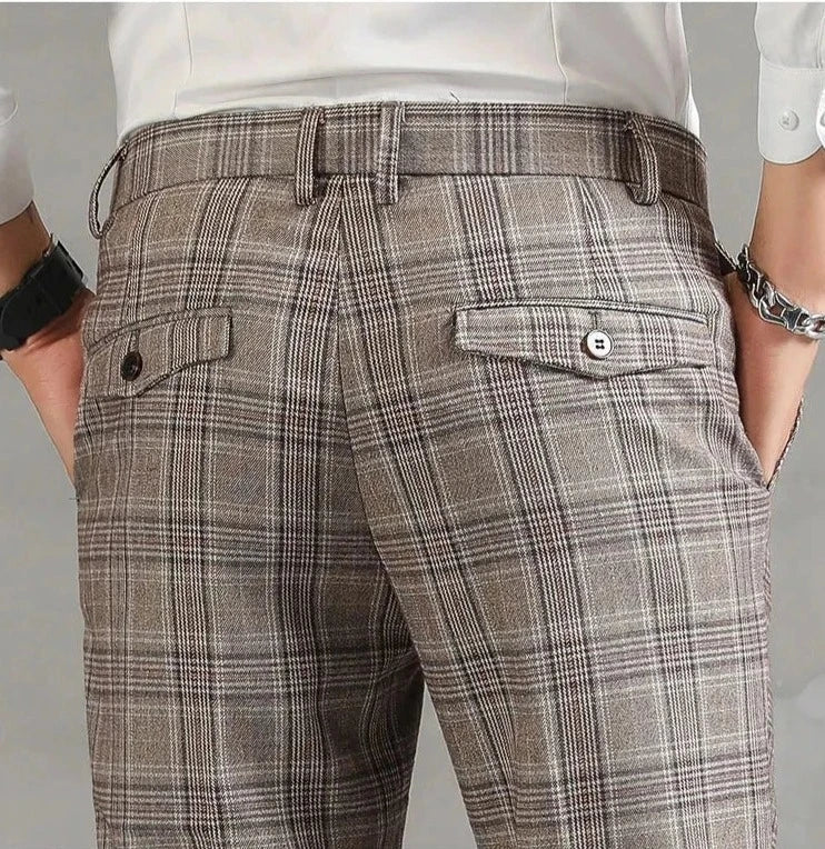 Niklas | Pantalones de hombre a cuadros Confort transpirable ajuste perfecto