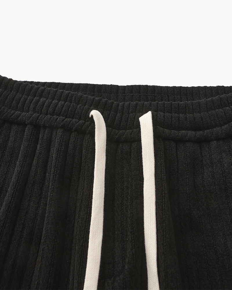 Leonardo | Pantalones de hombre de pana con pierna ancha y cordón
