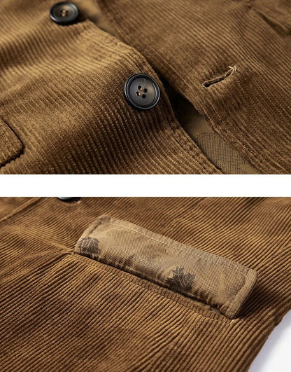 Austin | Blazer de Pana para Hombre – Elegancia Clásica en Marrón