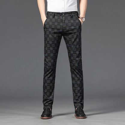 Richard | Pantalones a Medida para Hombre, Elegantes Pantalones de Cuadros Slim Fit