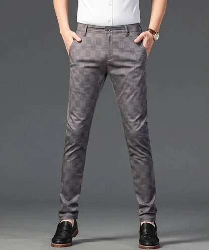 Richard | Pantalones a Medida para Hombre, Elegantes Pantalones de Cuadros Slim Fit