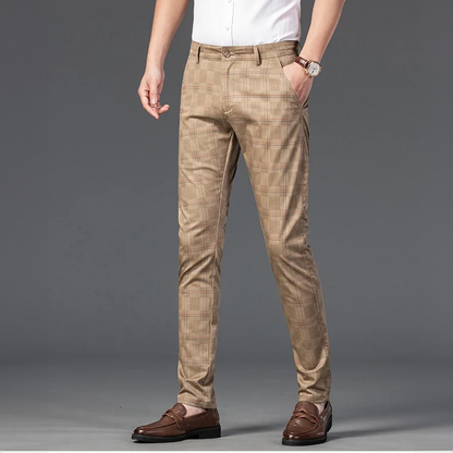 Richard | Pantalones a Medida para Hombre, Elegantes Pantalones de Cuadros Slim Fit
