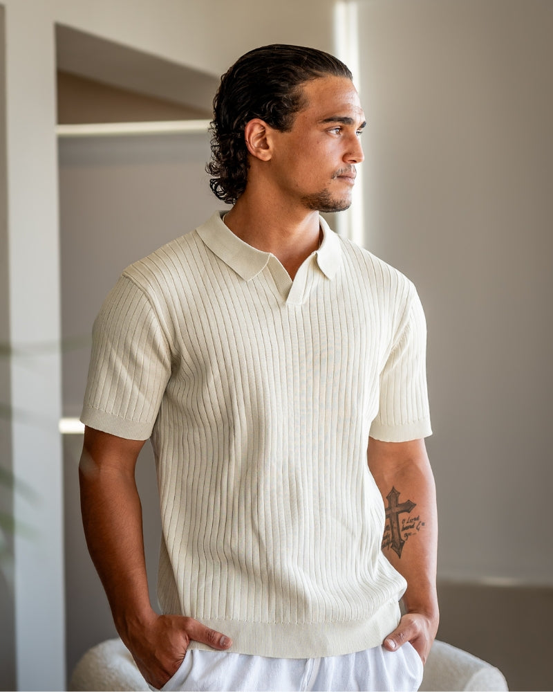 Christian | Camiseta Polo de Manga Corta de Tejido Fino para Hombre