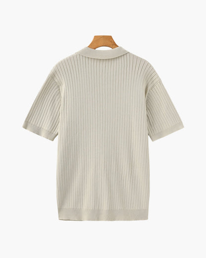 Christian | Camiseta Polo de Manga Corta de Tejido Fino para Hombre