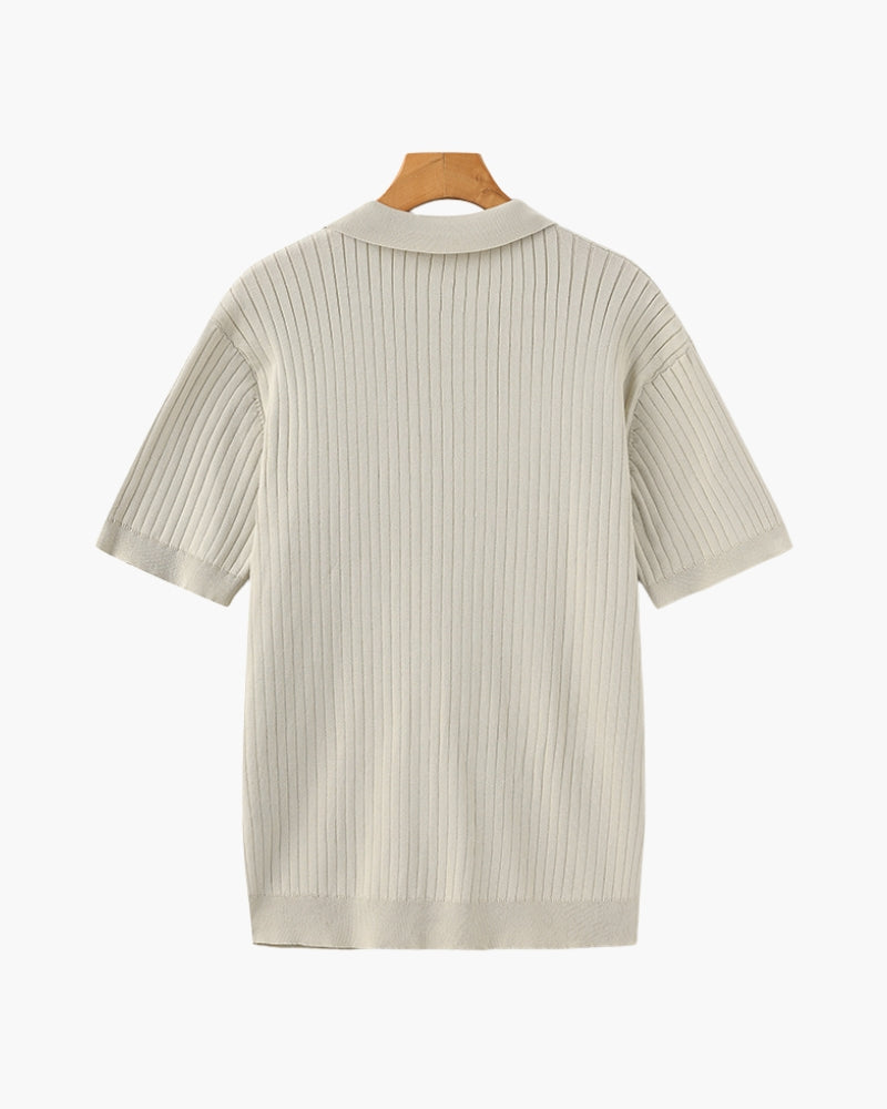 Christian | Camiseta Polo de Manga Corta de Tejido Fino para Hombre