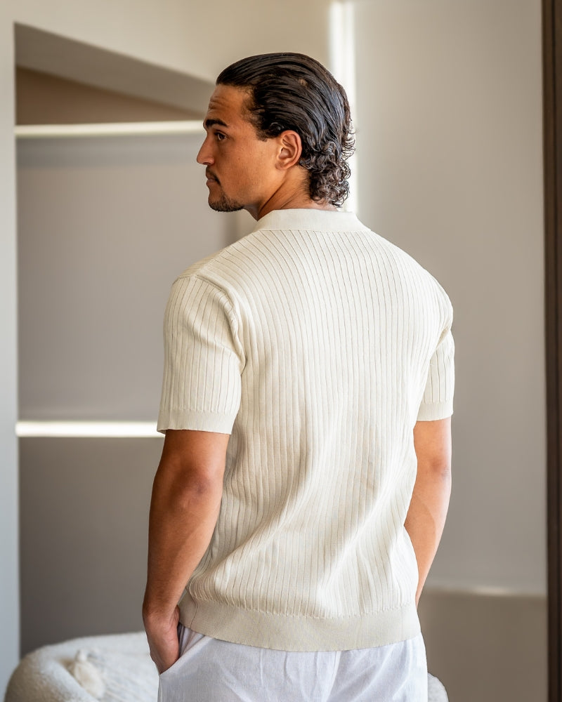 Christian | Camiseta Polo de Manga Corta de Tejido Fino para Hombre