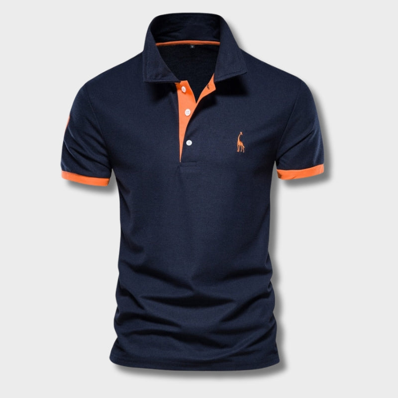 Berake | Polo bicolor con diseño deportivo