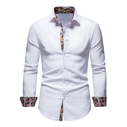 Magnus | Camisa para Hombre con Acabados de Paisley