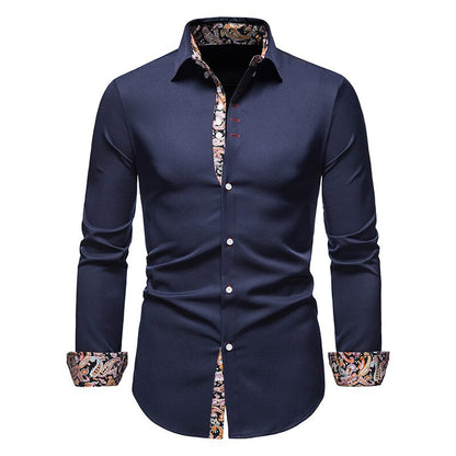 Magnus | Camisa para Hombre con Acabados de Paisley